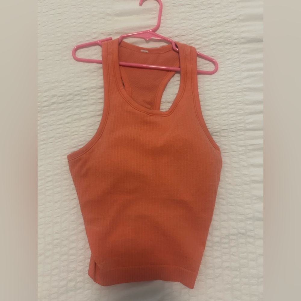 Lululemon Orange Ebb to Street Cropped Racerback
Tank